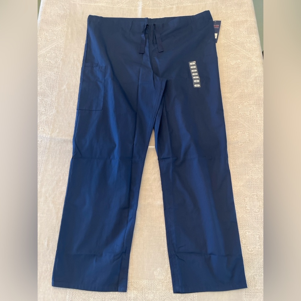 Cherokee Workwear Originals 4100 Scrub Pants Unisex Large Navy NWT Drawstring